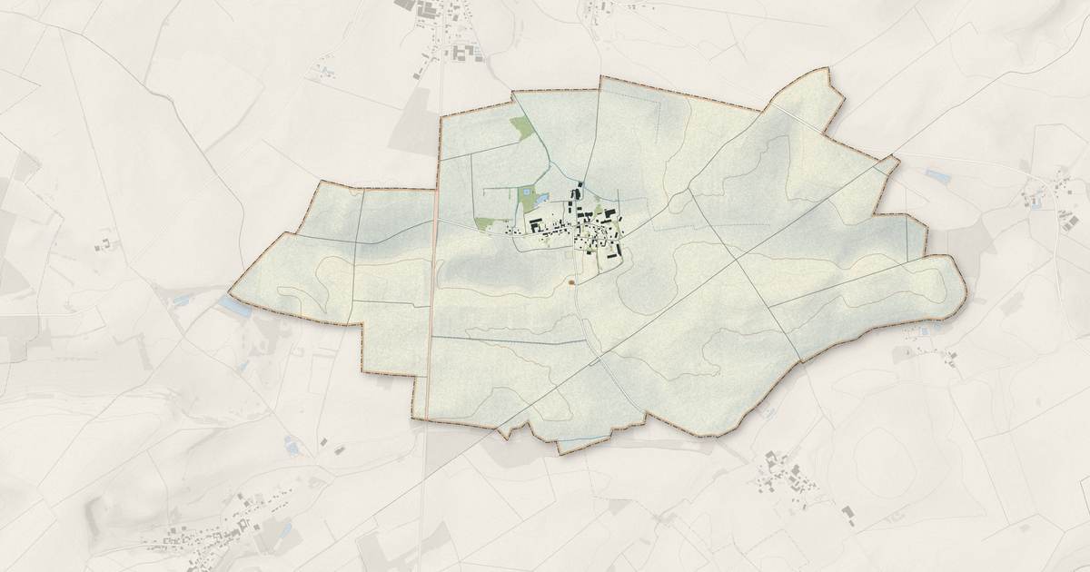 Portrait cartographique de Sainte-Vaubourg : relief, eau, forêts, bâti et voies, calculés à partir des données de l'IGN