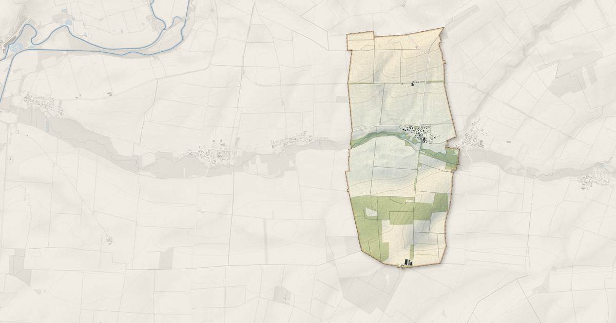 Portrait cartographique de Sault-Saint-Remy : relief, eau, forêts, bâti et voies, calculés à partir des données de l'IGN