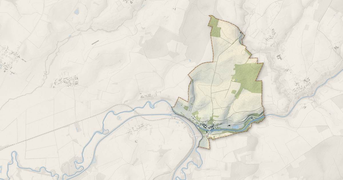 Portrait cartographique de Semuy : relief, eau, forêts, bâti et voies, calculés à partir des données de l'IGN