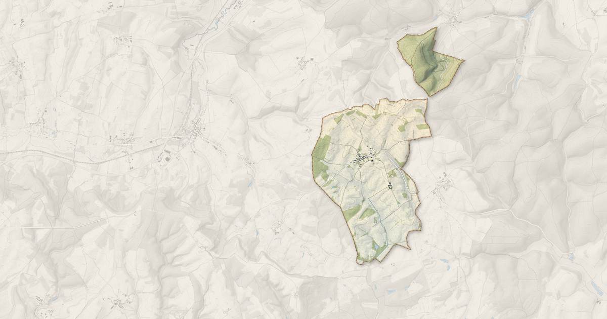 Portrait cartographique de Singly : relief, eau, forêts, bâti et voies, calculés à partir des données de l'IGN