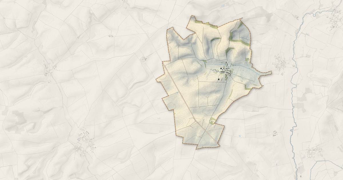 Portrait cartographique de Son : relief, eau, forêts, bâti et voies, calculés à partir des données de l'IGN