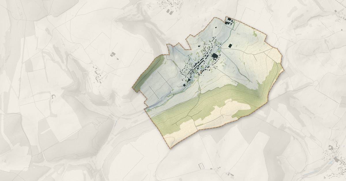 Portrait cartographique de Thelonne : relief, eau, forêts, bâti et voies, calculés à partir des données de l'IGN