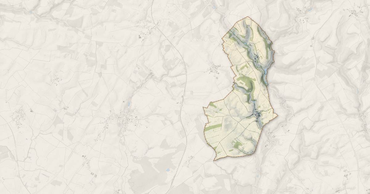 Portrait cartographique de Vaux-Montreuil : relief, eau, forêts, bâti et voies, calculés à partir des données de l'IGN