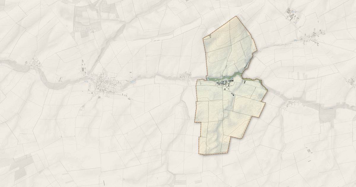 Portrait cartographique de Ville-sur-Retourne : relief, eau, forêts, bâti et voies, calculés à partir des données de l'IGN