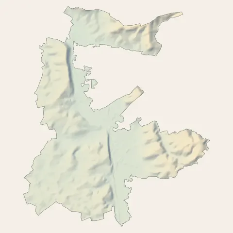 Vouziers : relief