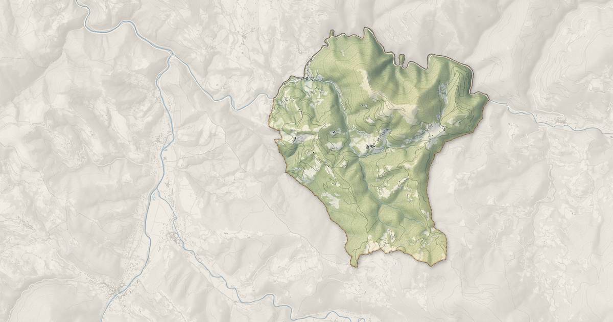 Portrait cartographique de Aleu : relief, eau, forêts, bâti et voies, calculés à partir des données de l'IGN