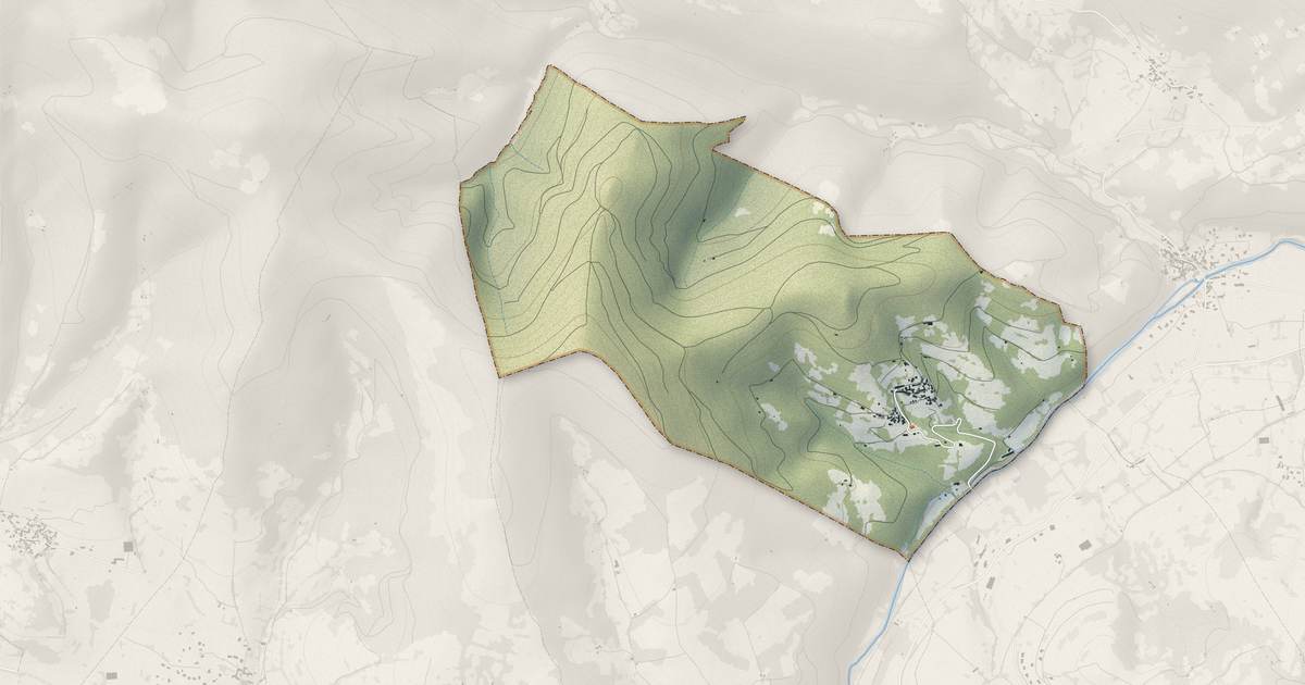 Portrait cartographique de Arrout : relief, eau, forêts, bâti et voies, calculés à partir des données de l'IGN