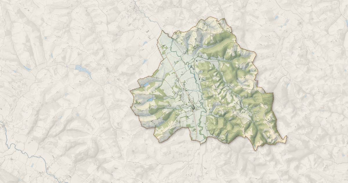 Portrait cartographique de Artigat : relief, eau, forêts, bâti et voies, calculés à partir des données de l'IGN