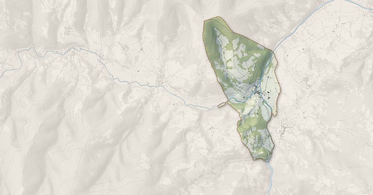 Portrait cartographique de Audressein : relief, eau, forêts, bâti et voies, calculés à partir des données de l'IGN