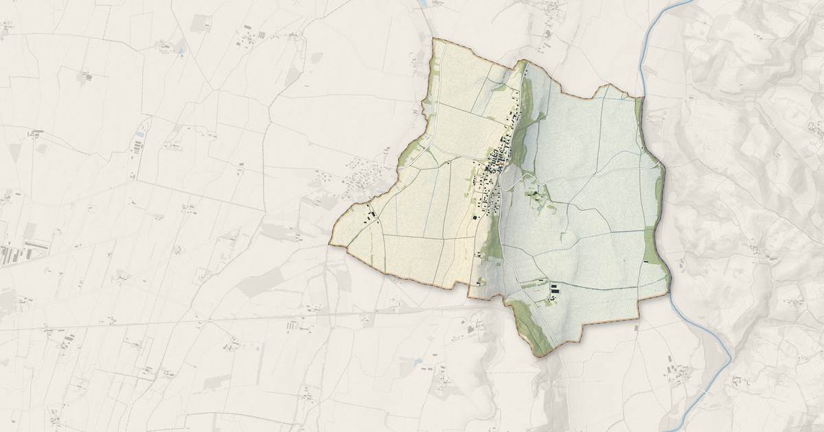 Portrait cartographique de La Bastide-de-Lordat : relief, eau, forêts, bâti et voies, calculés à partir des données de l'IGN