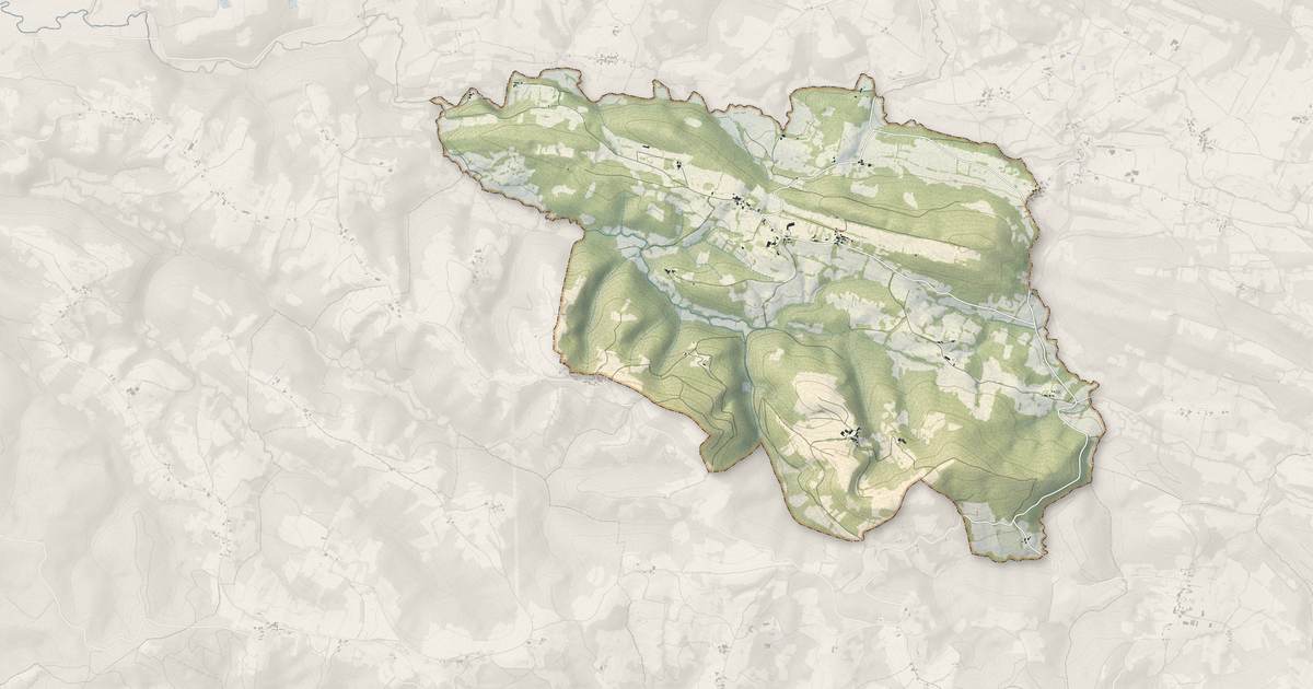 Portrait cartographique de Bédeille : relief, eau, forêts, bâti et voies, calculés à partir des données de l'IGN