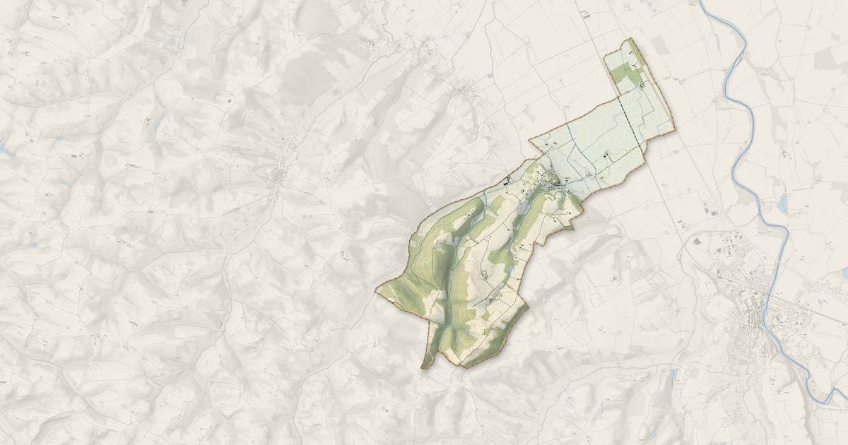 Portrait cartographique de Canté : relief, eau, forêts, bâti et voies, calculés à partir des données de l'IGN