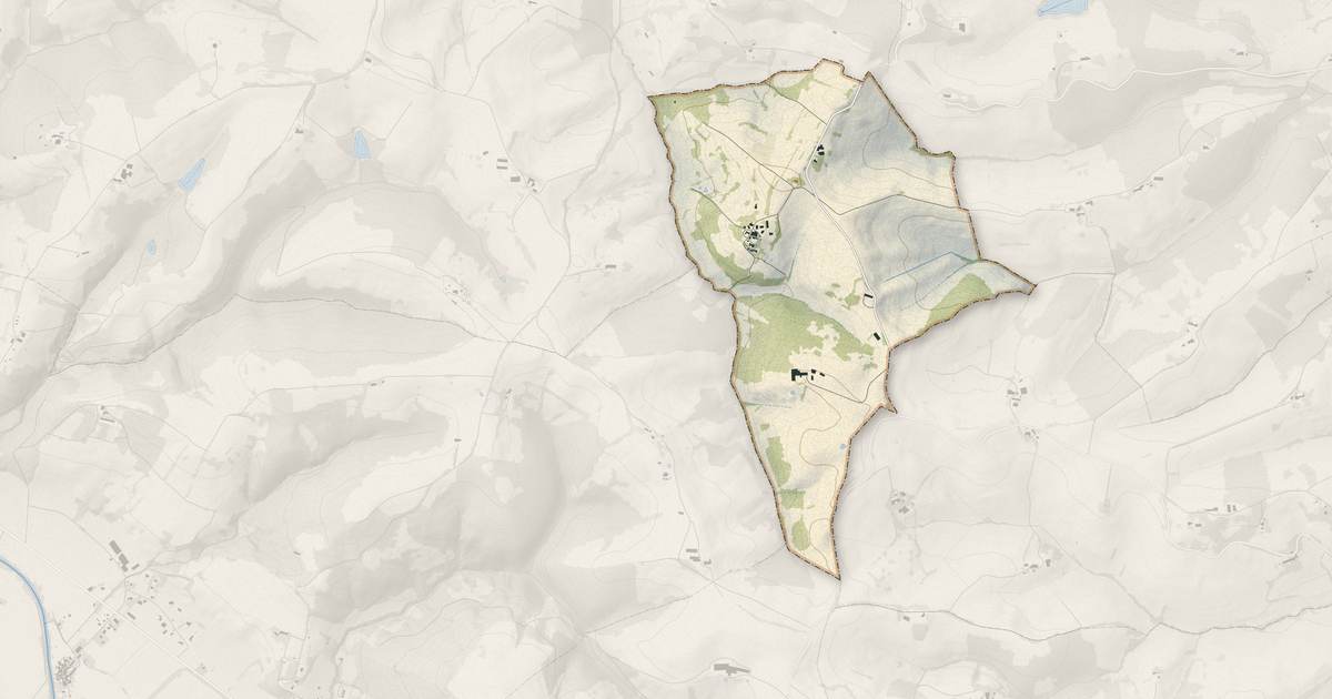 Portrait cartographique de Castéras : relief, eau, forêts, bâti et voies, calculés à partir des données de l'IGN