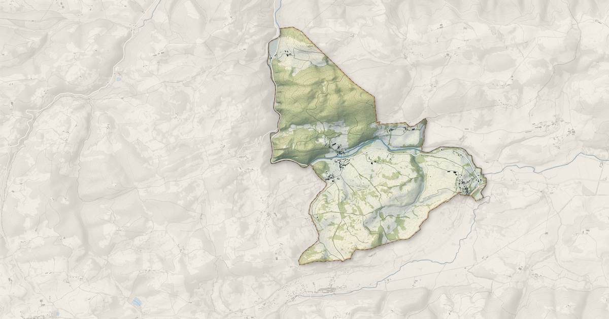 Portrait cartographique de Durban-sur-Arize : relief, eau, forêts, bâti et voies, calculés à partir des données de l'IGN