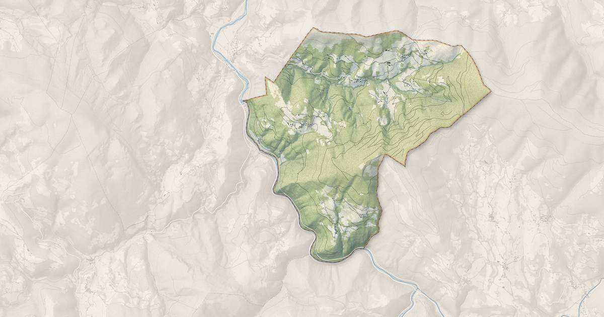 Portrait cartographique de Erp : relief, eau, forêts, bâti et voies, calculés à partir des données de l'IGN