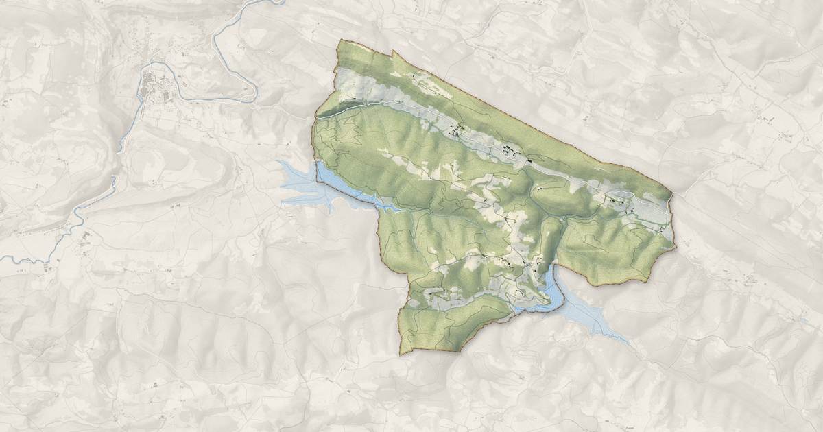 Portrait cartographique de Gabre : relief, eau, forêts, bâti et voies, calculés à partir des données de l'IGN