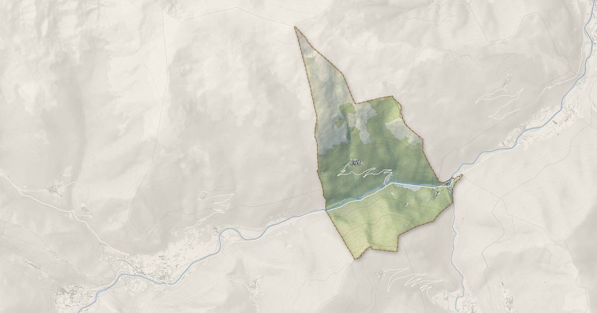 Portrait cartographique de Illier-et-Laramade : relief, eau, forêts, bâti et voies, calculés à partir des données de l'IGN
