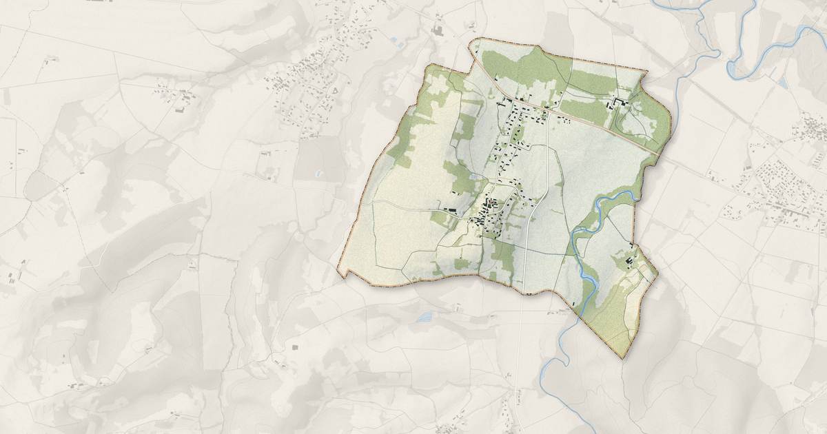 Portrait cartographique de Les Issards : relief, eau, forêts, bâti et voies, calculés à partir des données de l'IGN