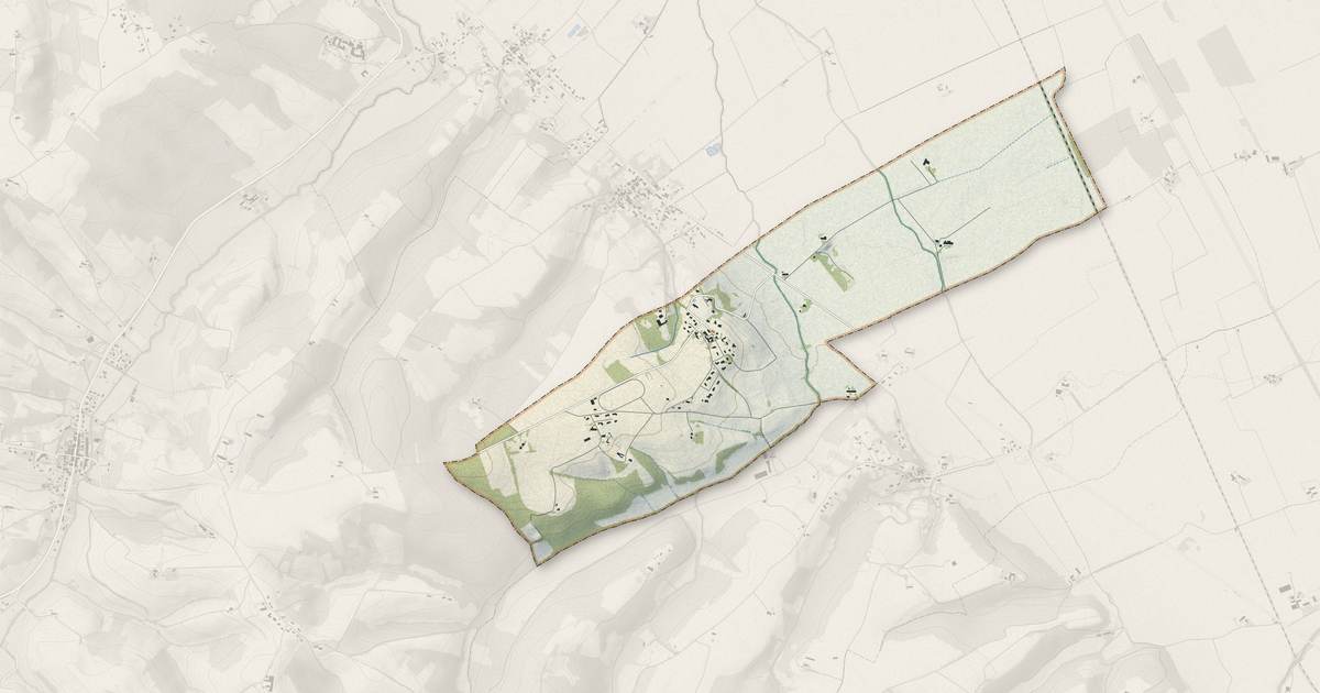 Portrait cartographique de Labatut : relief, eau, forêts, bâti et voies, calculés à partir des données de l'IGN