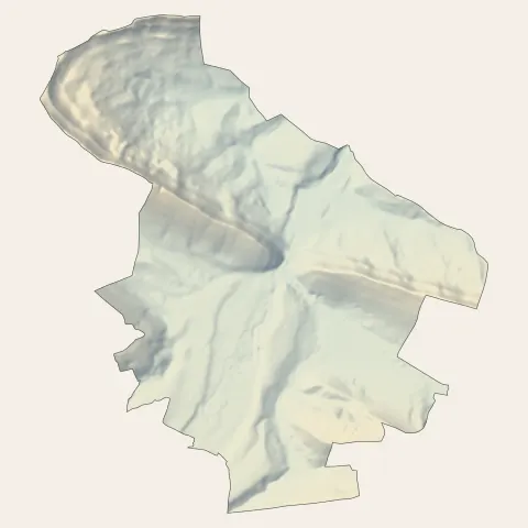 Lavelanet : relief