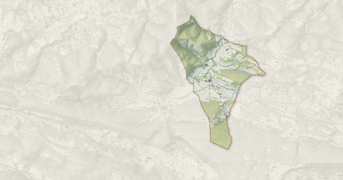 Portrait cartographique de Lieurac : relief, eau, forêts, bâti et voies, calculés à partir des données de l'IGN