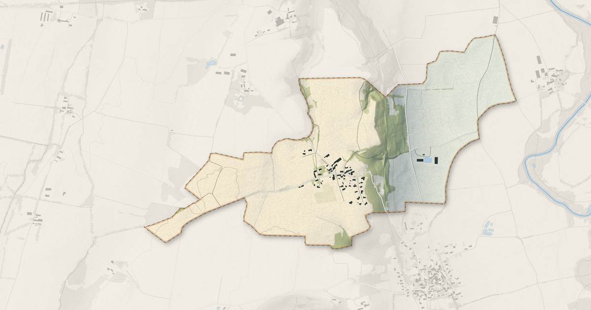Portrait cartographique de Ludiès : relief, eau, forêts, bâti et voies, calculés à partir des données de l'IGN