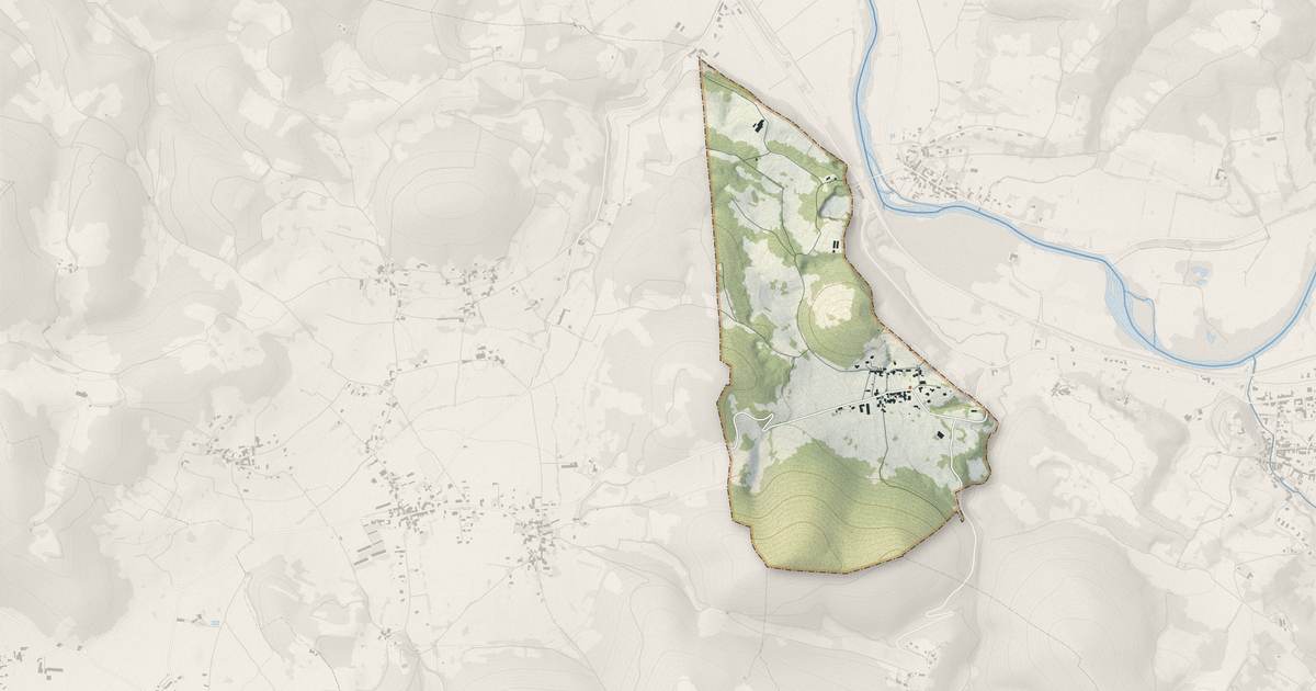 Portrait cartographique de Mauvezin-de-Prat : relief, eau, forêts, bâti et voies, calculés à partir des données de l'IGN