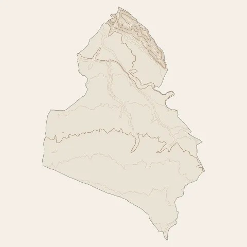 Mazères : courbes de niveau