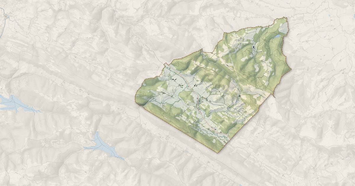 Portrait cartographique de Montégut-Plantaurel : relief, eau, forêts, bâti et voies, calculés à partir des données de l'IGN