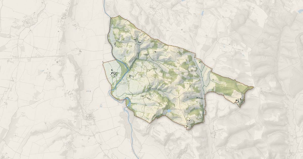 Portrait cartographique de Saint-Félix-de-Tournegat : relief, eau, forêts, bâti et voies, calculés à partir des données de l'IGN