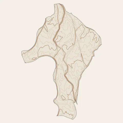 Saint-Jean-du-Falga : courbes de niveau