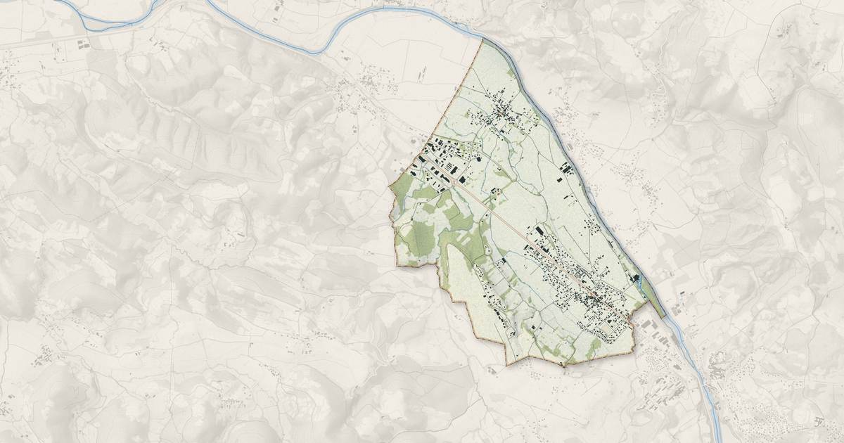 Portrait cartographique de Lorp-Sentaraille : relief, eau, forêts, bâti et voies, calculés à partir des données de l'IGN