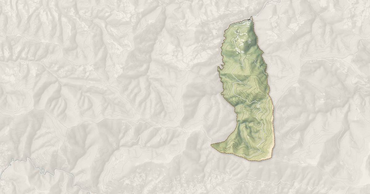 Portrait cartographique de Sentenac-de-Sérou : relief, eau, forêts, bâti et voies, calculés à partir des données de l'IGN