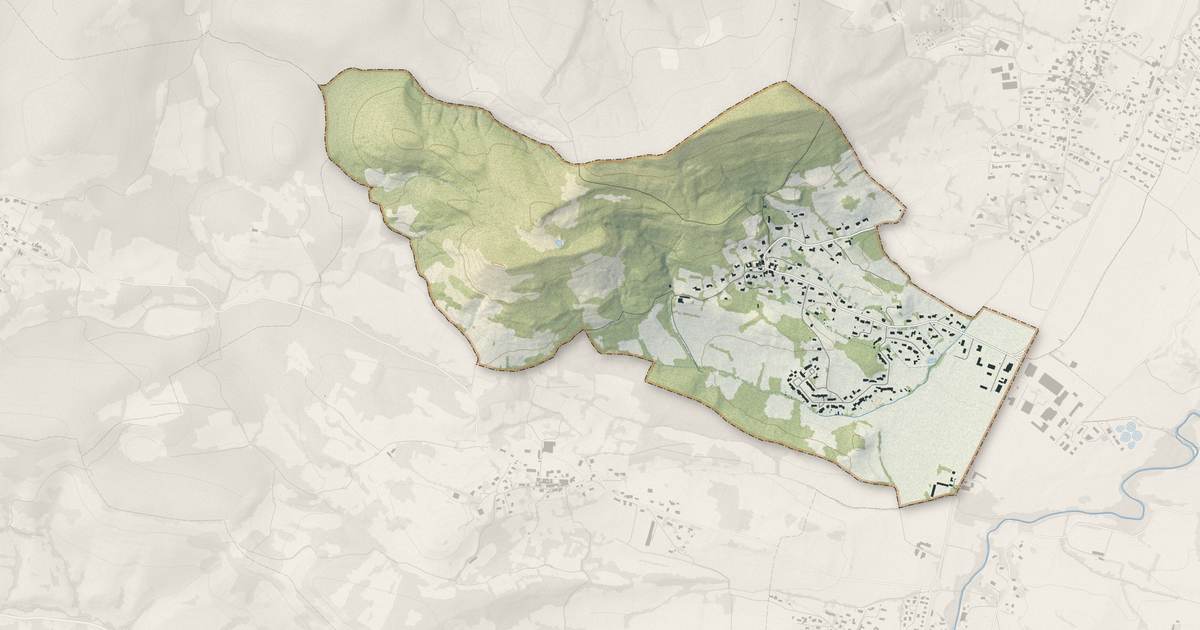 Portrait cartographique de Tabre : relief, eau, forêts, bâti et voies, calculés à partir des données de l'IGN