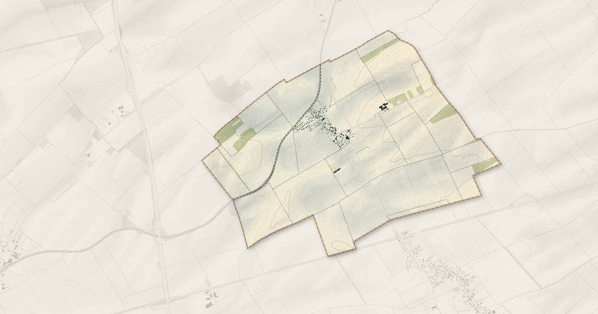 Portrait cartographique de Assencières : relief, eau, forêts, bâti et voies, calculés à partir des données de l'IGN