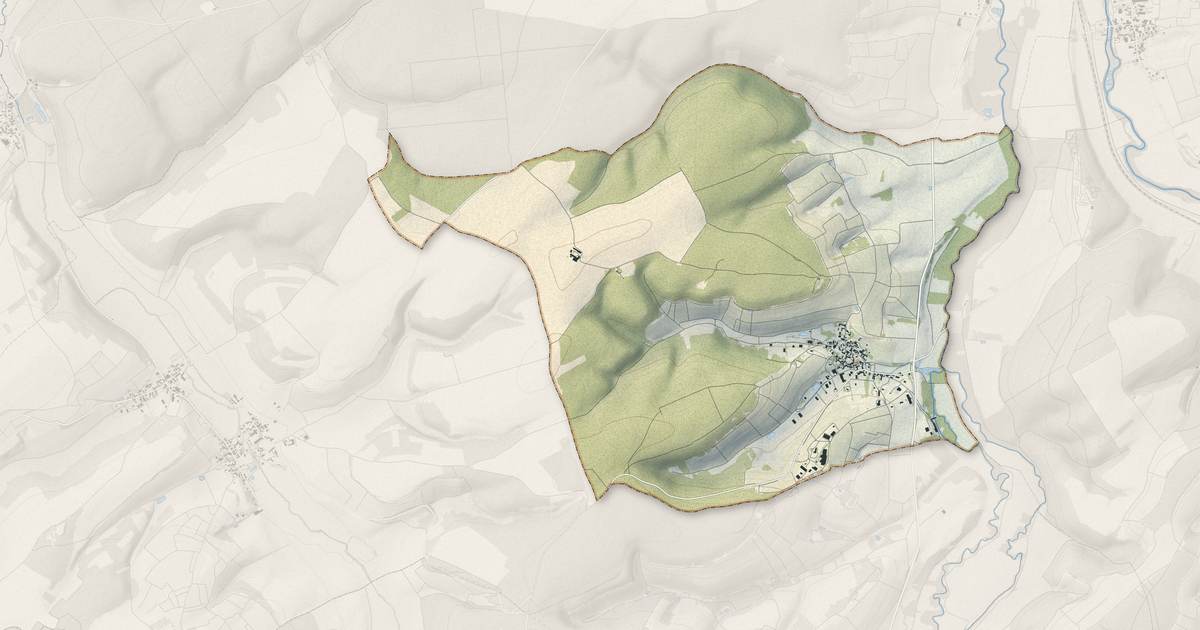 Portrait cartographique de Balnot-sur-Laignes : relief, eau, forêts, bâti et voies, calculés à partir des données de l'IGN