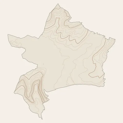 Bar-sur-Aube : courbes de niveau