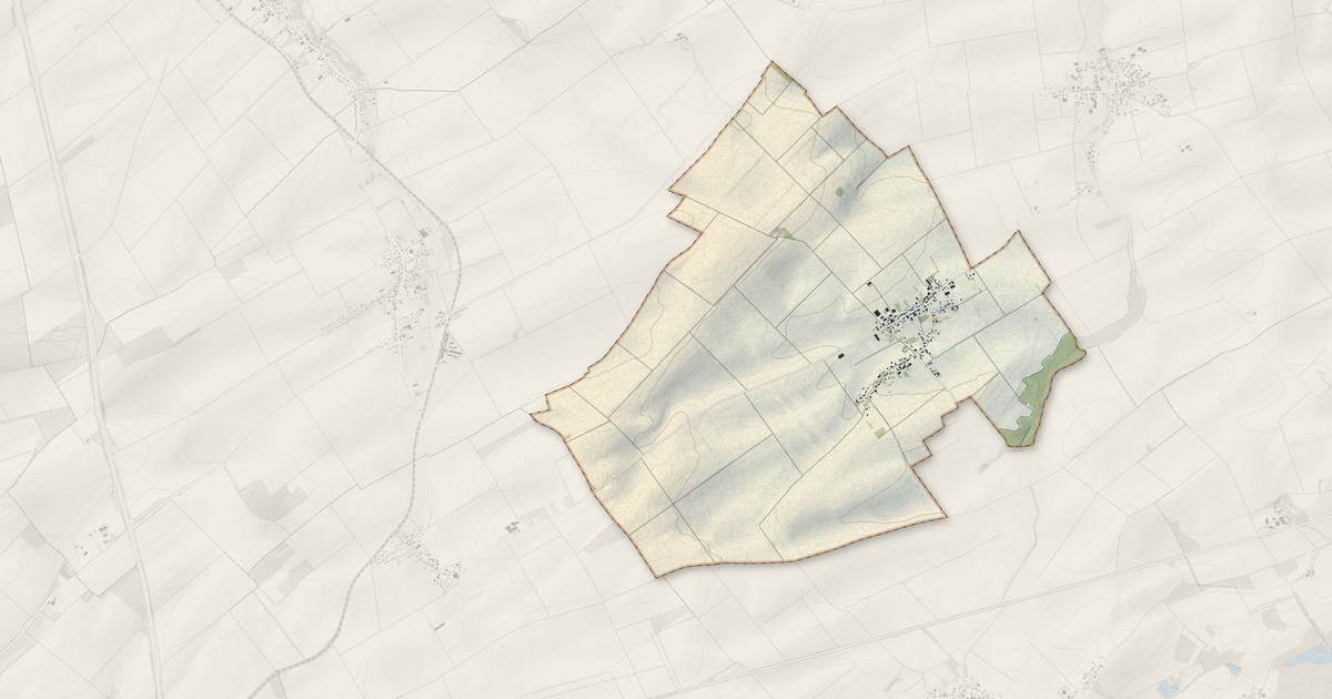 Portrait cartographique de Bouy-Luxembourg : relief, eau, forêts, bâti et voies, calculés à partir des données de l'IGN
