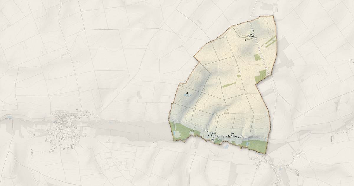Portrait cartographique de Bouy-sur-Orvin : relief, eau, forêts, bâti et voies, calculés à partir des données de l'IGN