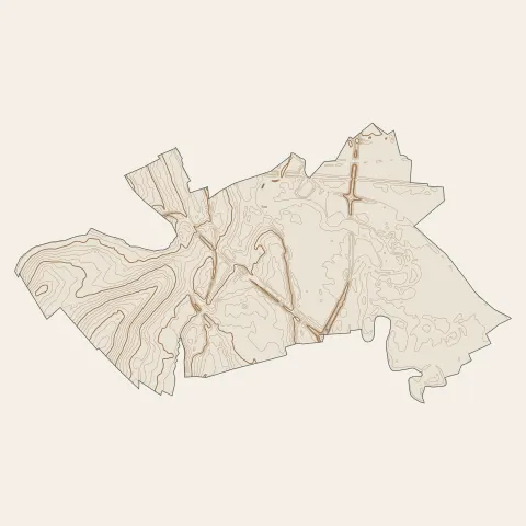 Bréviandes : courbes de niveau