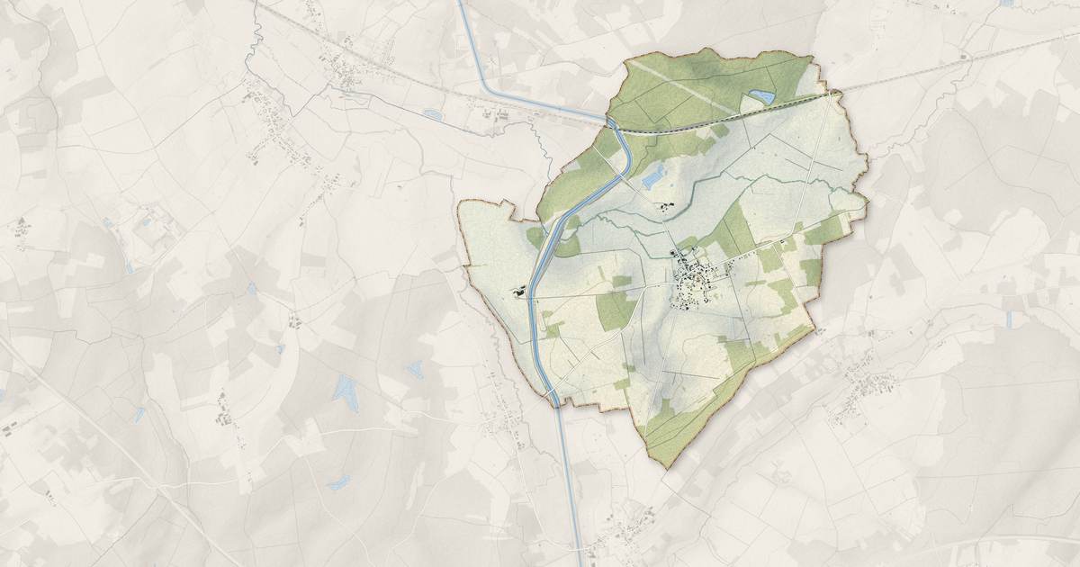 Portrait cartographique de Briel-sur-Barse : relief, eau, forêts, bâti et voies, calculés à partir des données de l'IGN