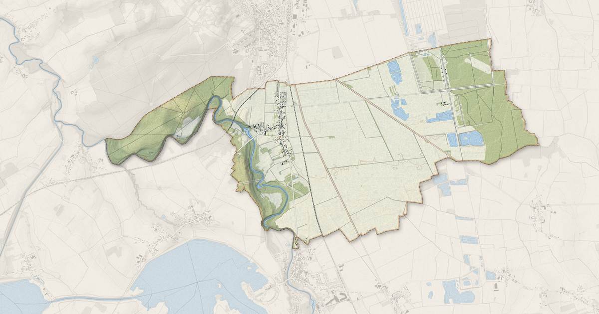 Portrait cartographique de Brienne-la-Vieille : relief, eau, forêts, bâti et voies, calculés à partir des données de l'IGN
