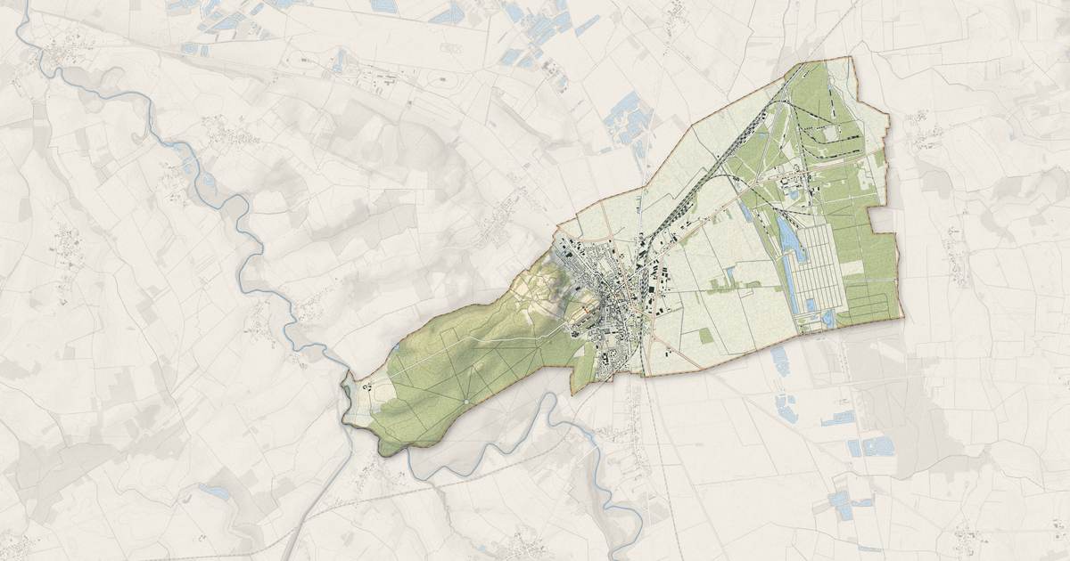 Portrait cartographique de Brienne-le-Château : relief, eau, forêts, bâti et voies, calculés à partir des données de l'IGN