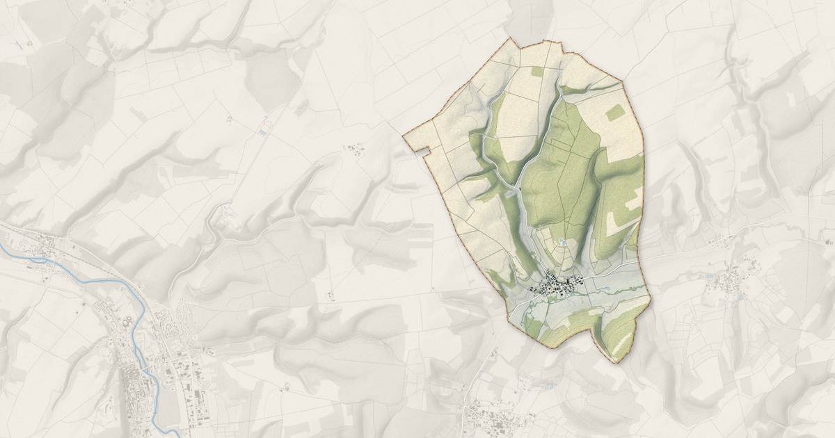 Portrait cartographique de Buxières-sur-Arce : relief, eau, forêts, bâti et voies, calculés à partir des données de l'IGN