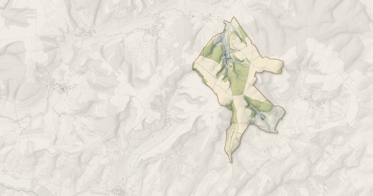 Portrait cartographique de Chacenay : relief, eau, forêts, bâti et voies, calculés à partir des données de l'IGN