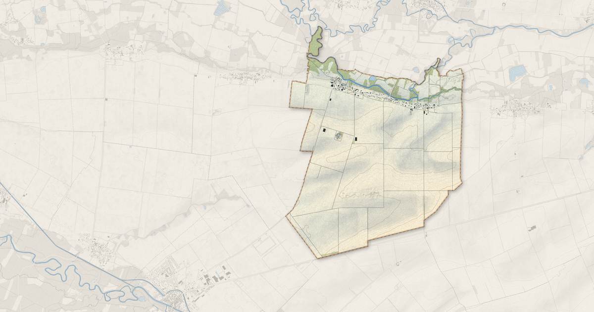 Portrait cartographique de Charny-le-Bachot : relief, eau, forêts, bâti et voies, calculés à partir des données de l'IGN