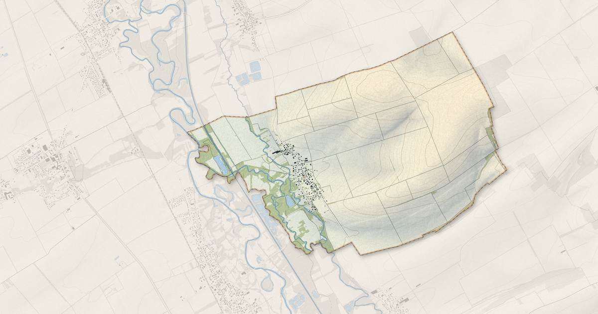 Portrait cartographique de Chauchigny : relief, eau, forêts, bâti et voies, calculés à partir des données de l'IGN