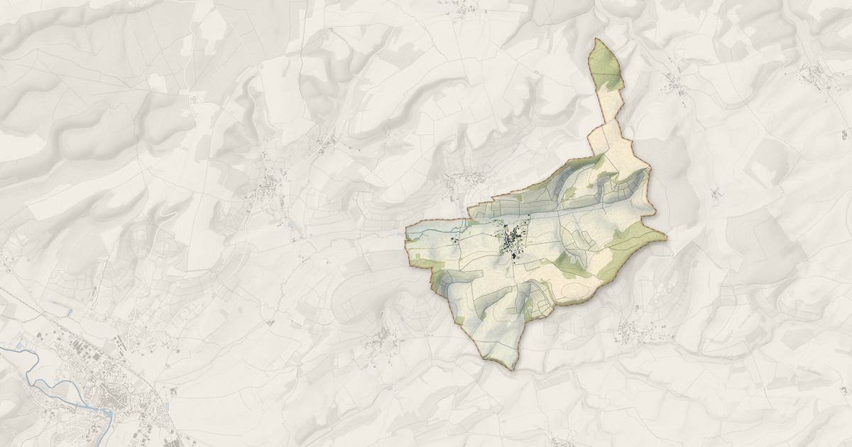 Portrait cartographique de Colombé-le-Sec : relief, eau, forêts, bâti et voies, calculés à partir des données de l'IGN