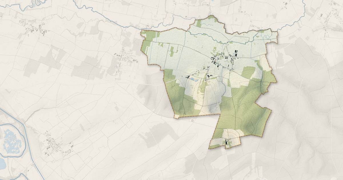 Portrait cartographique de Les Croûtes : relief, eau, forêts, bâti et voies, calculés à partir des données de l'IGN