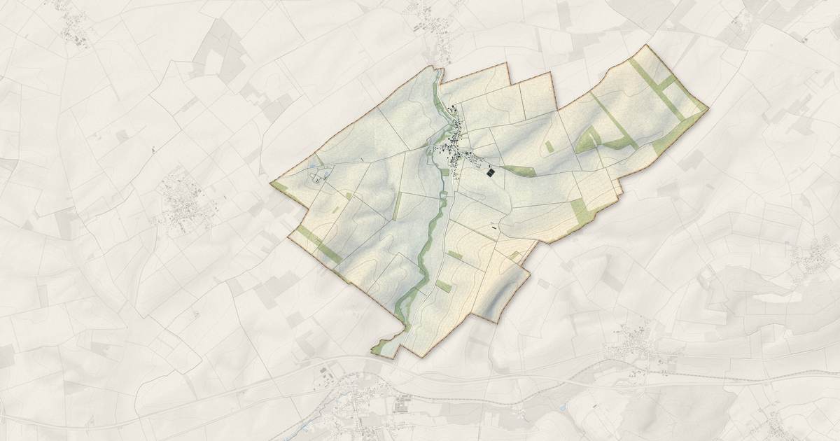 Portrait cartographique de Dierrey-Saint-Julien : relief, eau, forêts, bâti et voies, calculés à partir des données de l'IGN